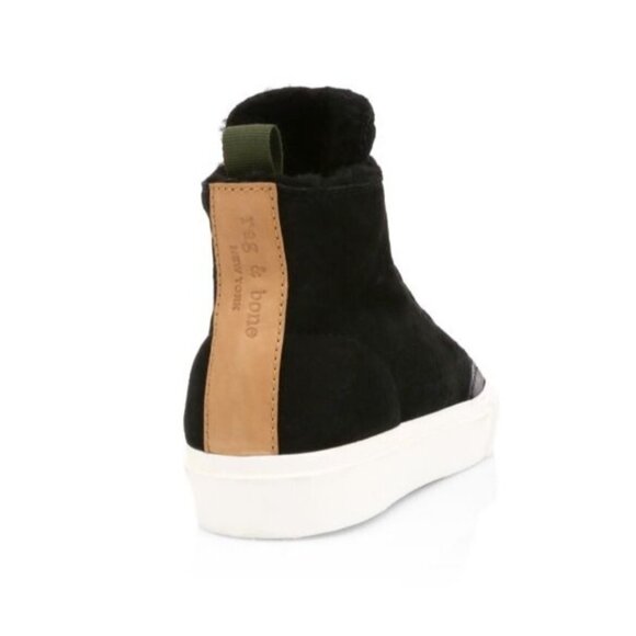 rag & bone Shearling High-Top Sneakers Size EU 38/US 7.5 - Picture 13 of 14